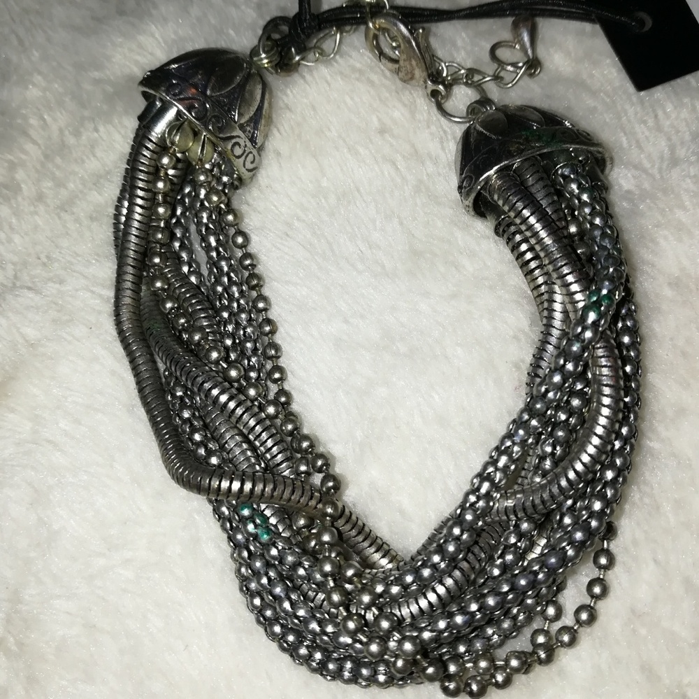 🆕▪️⛓️KK JEWELRY MULTI CHAIN SILVER BRACELET